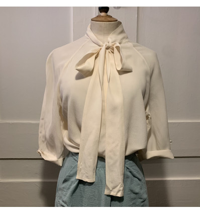 Blouse soie lavallière vintage Cacharel TS/M