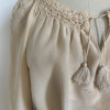 Blouse bohème seventies Emmanuelle Khanh