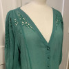 Blouse Emmanuelle Khanh vintage TM verte
