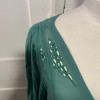 Blouse Emmanuelle Khanh vintage TM verte