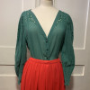 Blouse Emmanuelle Khanh vintage TM verte