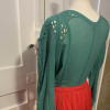 Blouse Emmanuelle Khanh vintage TM verte