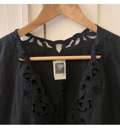 Veste lin Emmanuelle Khanh vintage TS/M
