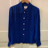 Blouse Yves Saint-Laurent vintage bleue T40/M