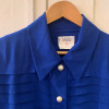 Blouse Yves Saint-Laurent vintage bleue T40/M