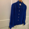 Blouse Yves Saint-Laurent vintage bleue T40/M