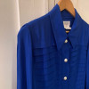 Blouse Yves Saint-Laurent vintage bleue T40/M