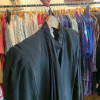 Blouse Emmanuelle Khanh vintage soie noire TS/M