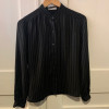 Blouse Lanvin vintage rayures soie TS