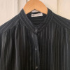 Blouse Lanvin vintage rayures soie TS