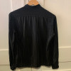 Blouse Lanvin vintage rayures soie TS