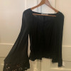 Blouse Ted Lapidus vintage TS noire