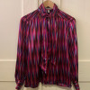 Blouse Celine vintage soie T40 rayures