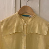 Blouse Cacharel vintage retro jaune TS