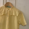 Blouse Cacharel vintage retro jaune TS