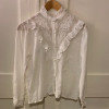 Blouse indienne vintage dentelle boheme TS