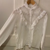 Blouse indienne vintage dentelle boheme TS