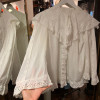 Blouse vintage dentelle frou frou TS