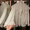 Blouse vintage dentelle frou frou TS