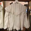 Blouse vintage dentelle frou frou TS