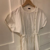 Robe coton vintage dentelle TS