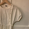 Robe coton vintage dentelle TS