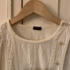 Robe coton vintage dentelle TS