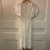 Robe coton vintage dentelle TS