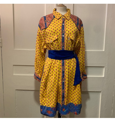 Robe chemise provençale  Les indiennes de Nimes
