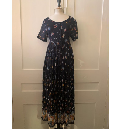 Robe indienne longue fleurs