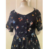Robe indienne longue fleurs