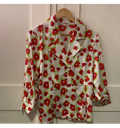 Blouse Celine vintage TM/L fleurs