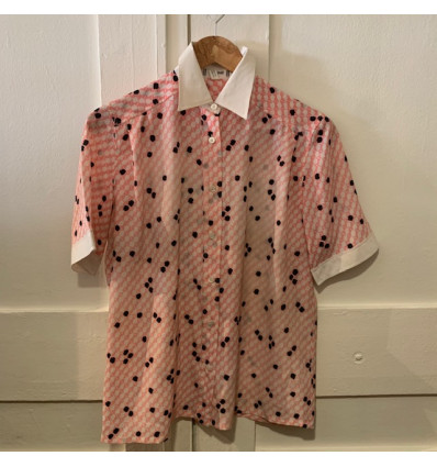 Blouse Celine vintage T38 mouchetée