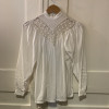 Blouse Rene derhy vintage indienne perlée TS