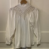 Blouse Rene derhy vintage indienne perlée TS