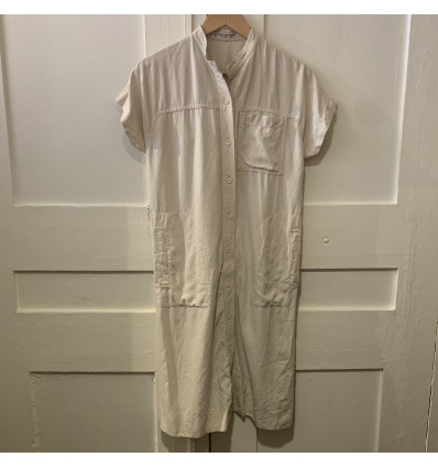 Robe Guy Laroche vintage soie T40 ecrue