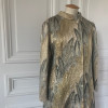 Manteau vintage lamé argent et or TU/M