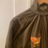 Blouse vintage velours cotelé canard militaire
