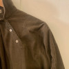 Blouse vintage velours cotelé canard militaire