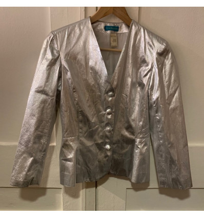 Ensemble silver veste et sarouel Cacharel vintage