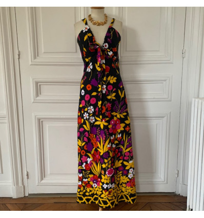 Robe Lanvin seventies fleurs TM
