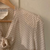 Blouse Emmanuelle Khanh vintage pois TM