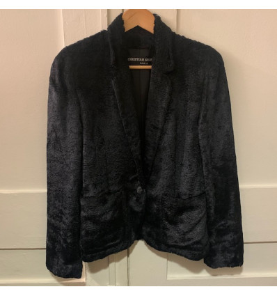 Veste Christian Aujard vintage fausse fourrure TS