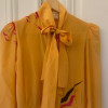 Blouse vintage soie frou frou TS