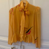 Blouse vintage soie frou frou TS