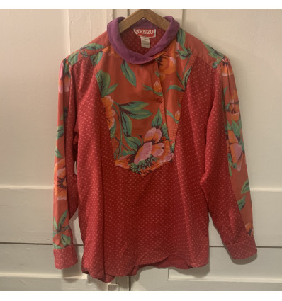 Blouse Kenzo vintage fleurs T1