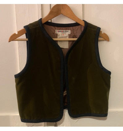 Gilet sans manches velours vintage Saint-Laurent T36/S