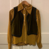 Gilet sans manches velours vintage Saint-Laurent T36/S
