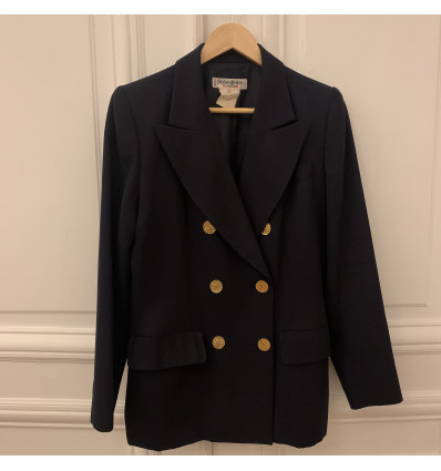 Blazer marine Yves Saint Laurent rive gauche