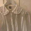 Blouse Emmanuelle Khanh vintage col Claudine